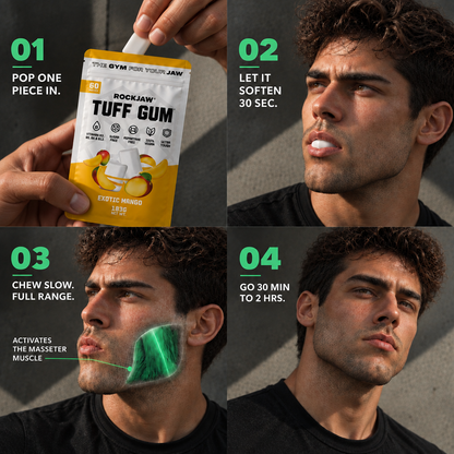 Tuff Gum | Chewing-gum ultra-dur premium mâchoire | Pack découverte