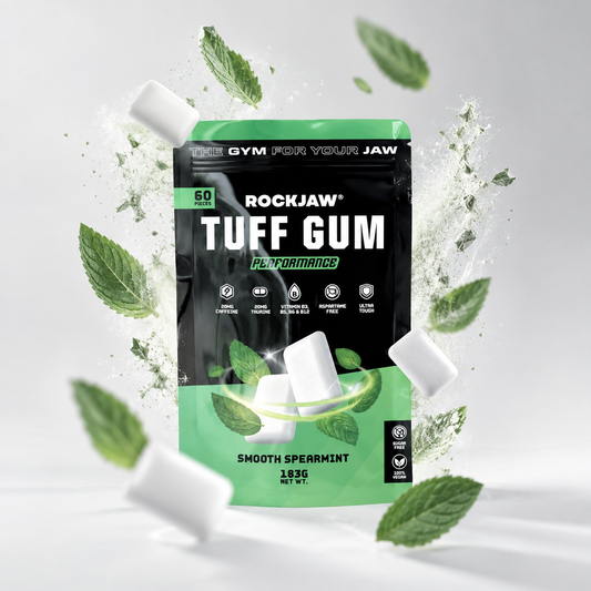 Tuff Gum Performance | Chewing-gum dur mâchoire + 40 mg de caféine et taurine